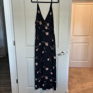 Floral Black Maxi Dress